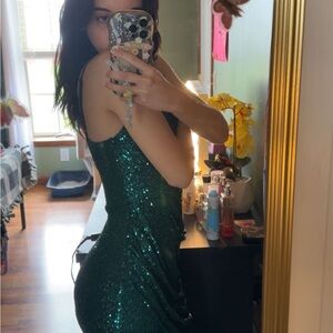 Green Sequin Dress